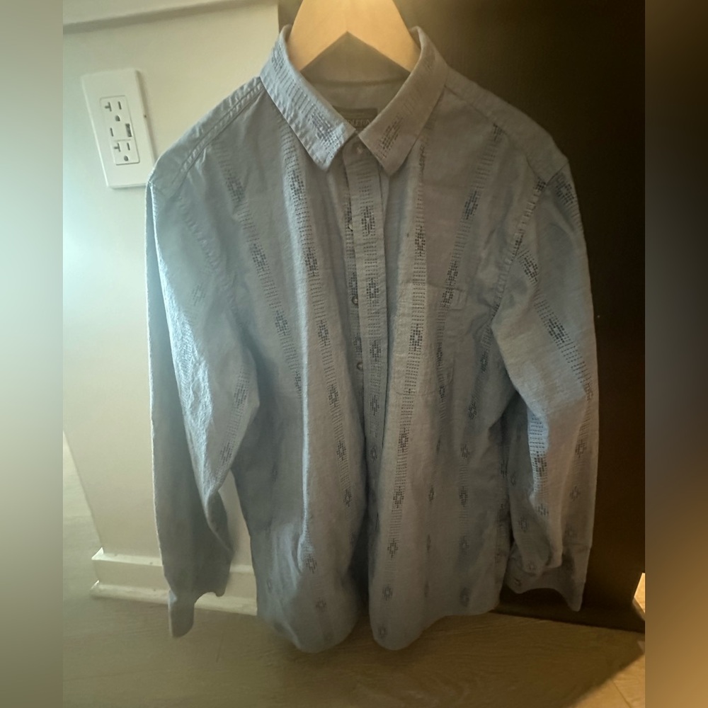 Pendleton brand Men's Blue southwestern Patterned long sleeve Shirt
